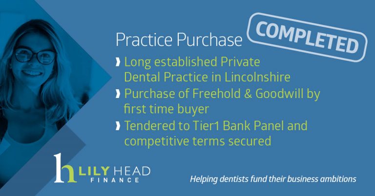 Practice Purchase Completed Lincolnshire - Lily Head Finance