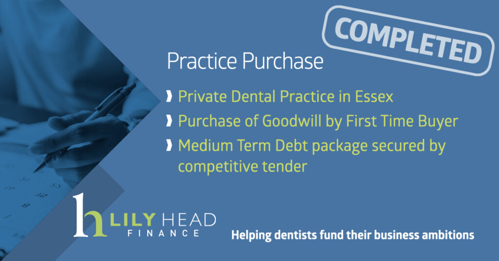 Dental Practice Completion in Essex - Lily Head Finance